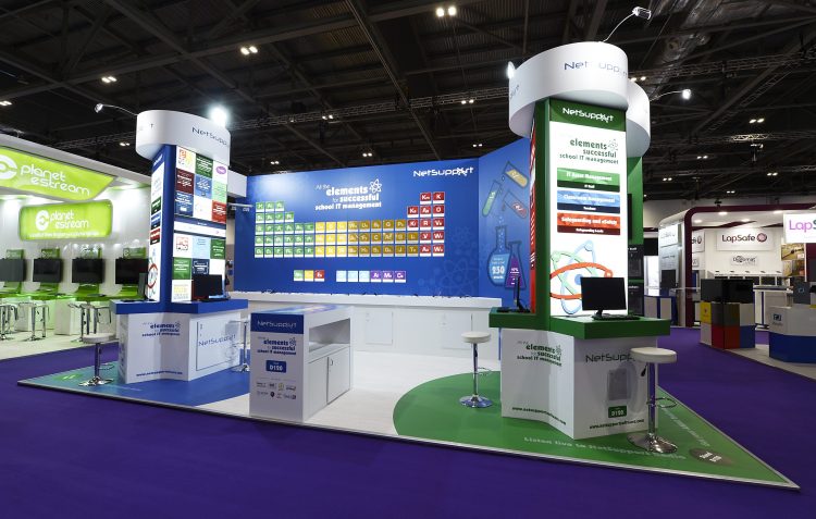 Netsupport exhibition stand at BETT