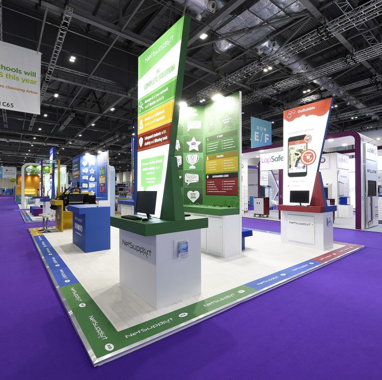 custom exhibition stand for NetSupport