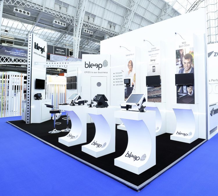 Bleep custom exhibition stand