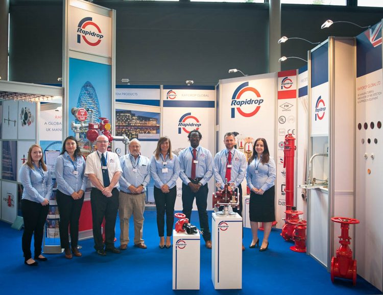 Rapidrop modular exhibition stand