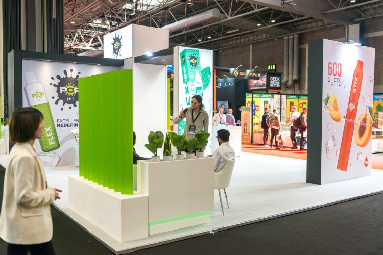 pop Vapor exhibition stand Vaper expo