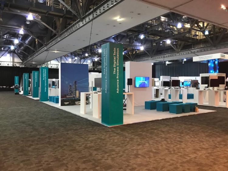 Customised exhibition stands Siemens